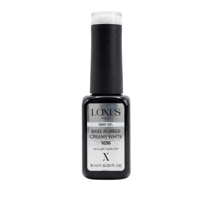 Loxus Nails Esmalte 1036 Base Rubber Creamy White